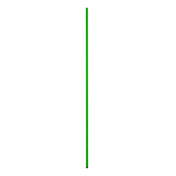 Hubert 20667 - Kratos® Shelf Post, 1"W X 1"D X 54"H, Green Epoxy Finish