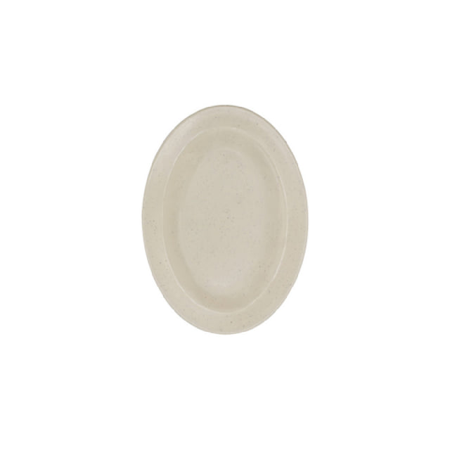 CAC China MLJSP-12 Jasper Oval Platter 10.375"W X 7.375"D X 0.875"H Rolled Edge(Sold By Case)