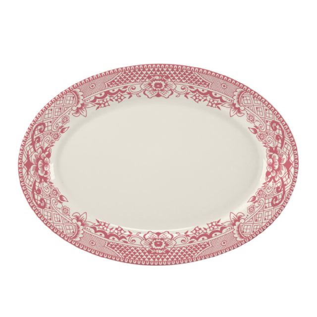 Steelite HL15763923 Rolled Edge Oval Platter 13.375" X 9.25" X 1.5" RE & NR