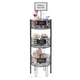 Hubert 46178 - QuickStack™ Dump Bin, 3-tier, 18" Dia. X 60-3/10"H