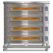 Marra Forni ELST55-36/4 Marra Forni Electric Deck Oven Four Independent Stacked Cooking Decks Each With 55" X 36" MarraStone Cooking Surface