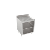 Krowne 18-GSB3 Silver Series Glass Rack Storage Cabinet With 2 Levels Of Storage (Midshelf Included)