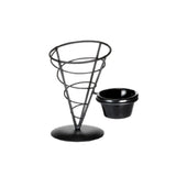 TableCraft Products ACR57 - Vertigo Collection™ Appetizer Cone, 5" X 7", Includes (1) 3 Oz. Ramekin