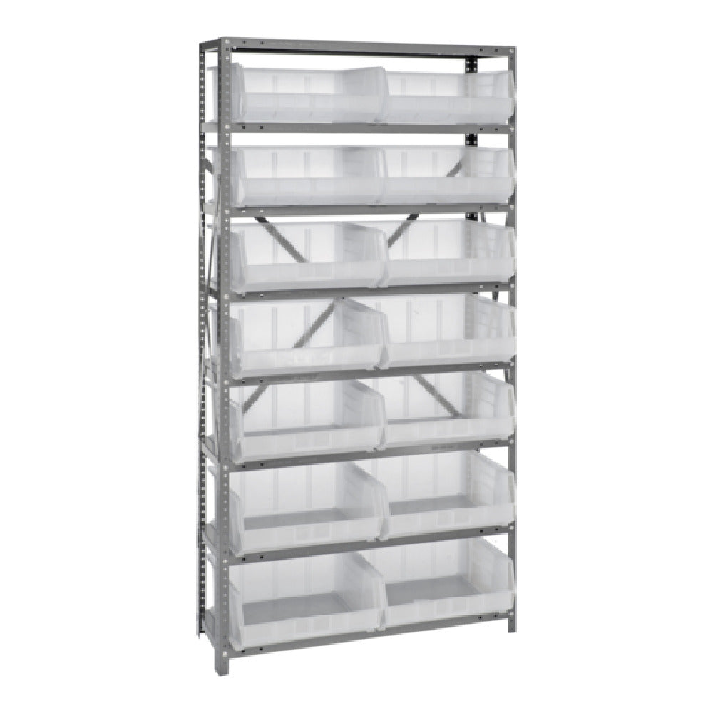 Quantum QSBU-250CL Shelving Unit 12"D X 36"L X 75"H Heavy Duty