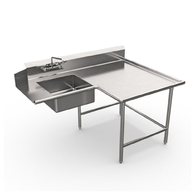 Winholt SDT-14-I-120R Island Soiled Dish Table Right To Left 20"x20 X8"D Pre-rinse Bowl