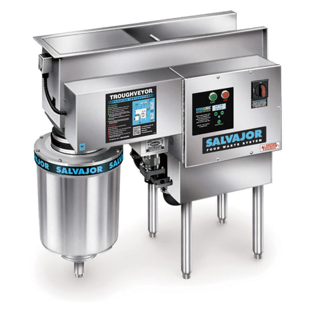 Salvajor 300-TVL_230/60/3 TroughVeyor Food Waste Conveying & Disposing System With Water Recirculation