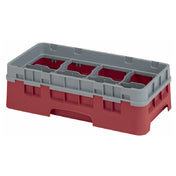 Cambro 8HS318416 Camrack® Glass Rack With Soft Gray Extender Half Size