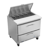 Victory VSPD36HC-10-2 UltraSpec™ Series Sandwich Prep Table Powered By V-Core™