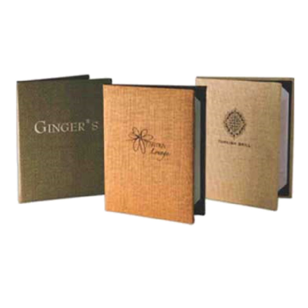 Menu Solutions WK140A Menu Cover Holds 5-1/2" X 8-1/2" Inserts Triple Panel Booklet With 4 Views