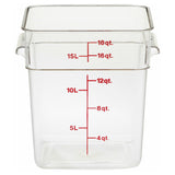 Cambro 18SFSCW135 CamSquare® Food Container 18 Qt. 11-1/4"L X 12-1/4"W X 12-5/8"H