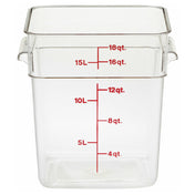 Cambro 18SFSCW135 CamSquare® Food Container 18 Qt. 11-1/4"L X 12-1/4"W X 12-5/8"H