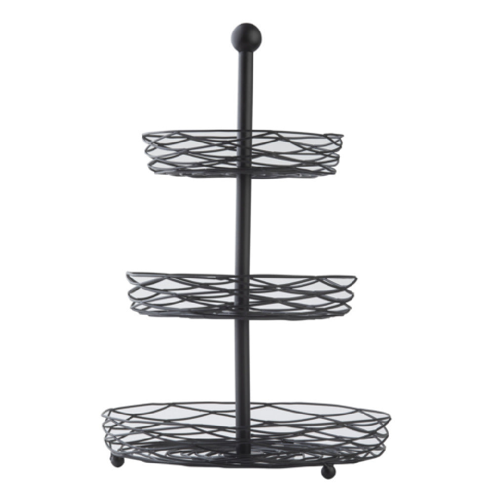 TableCraft Products 12153 - Artisan Collection™ Display Basket, 3-tier, 11-1/2" Dia. X 18"H