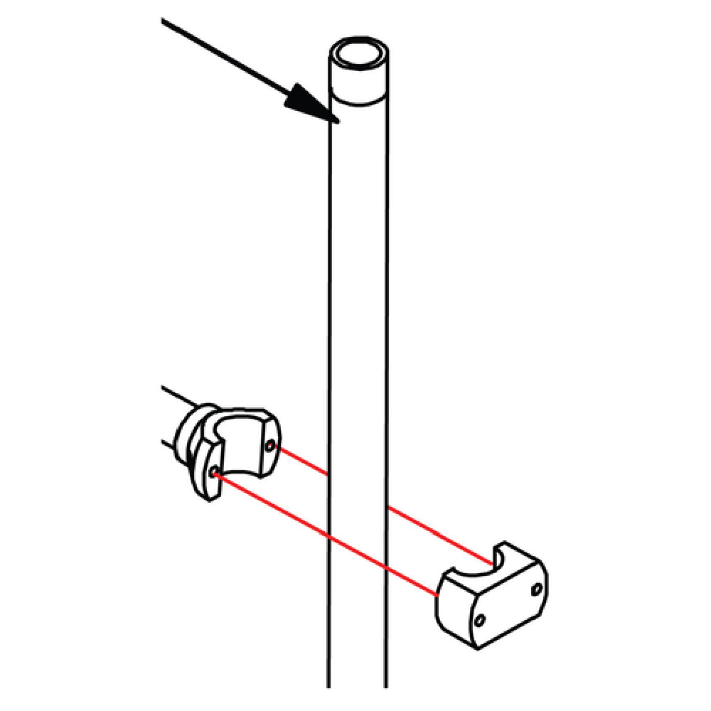 BK Resources BK-PR-24RP-G Pre-Rinse Riser 24" Riser Pipe Replacement