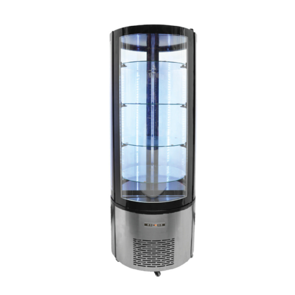 Omcan 40440 (RS-CN-0400-R) Refrigerated Cake Display Case Floor Model (12.7) Cu.ft. Interior Capacity