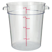 Winco PCRC-4 Food Storage Container 4 Qt. 7-3/8" X 8-1/2" X 8-1/4"H