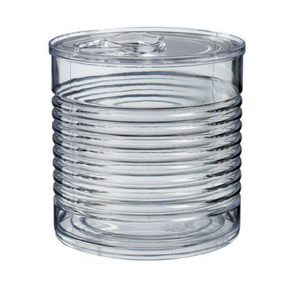 JB Prince RB276 Plastic Transparent Tin Can 1.5 Oz. (45ml) 2"dia X 4.46"H