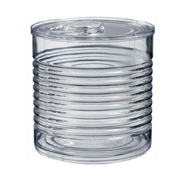 JB Prince RB276 Plastic Transparent Tin Can 1.5 Oz. (45ml) 2"dia X 4.46"H