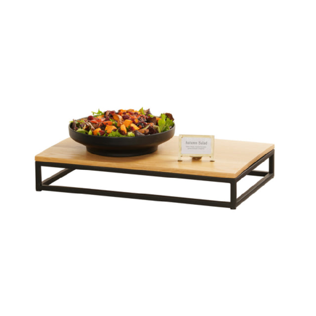 Cal-Mil 23854-3-13 Riser 12"W X 20"D X 3"H Black Powder-coated Metal