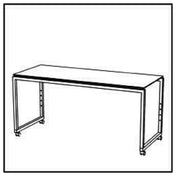 BauscherHepp VE-81002 Venta® Buffet Table Stage 80 L On Castors With Integrated Height Adjustment