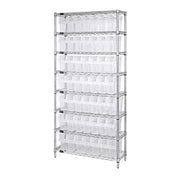 Quantum WR8-803CL Bin Wire Shelving System 36"W X 18"D X 74"H Overall Size 800 Lb. Capacity Per Shelf