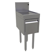 Glastender DBHA-12 Underbar Drainboard Half Cabinet With Door 12"W X 19"D