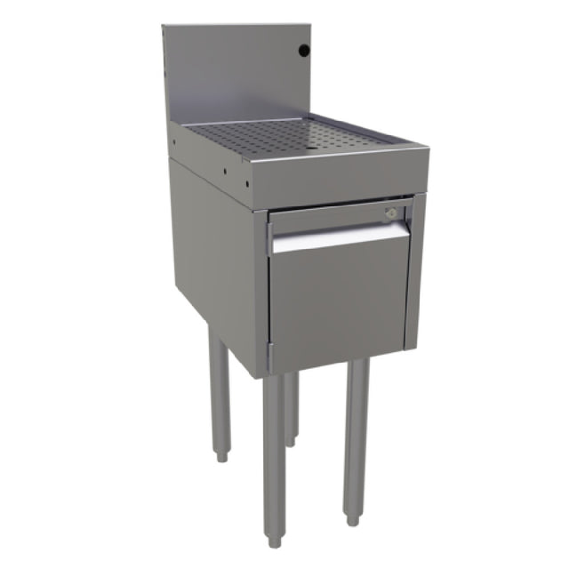 Glastender DBHA-12 Underbar Drainboard Half Cabinet With Door 12"W X 19"D