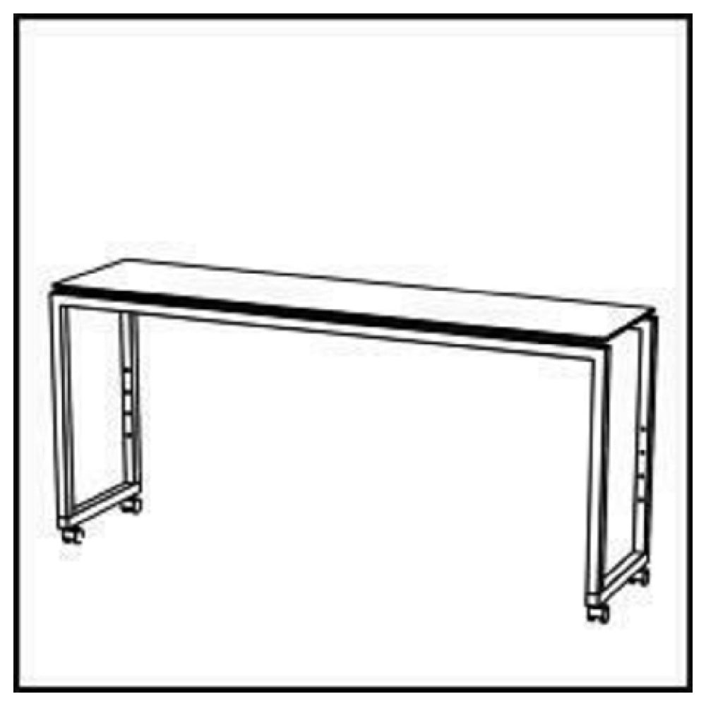 BauscherHepp VE-51002 Venta® Buffet Table Stage 50 L On Castors With Integrated Height Adjustment