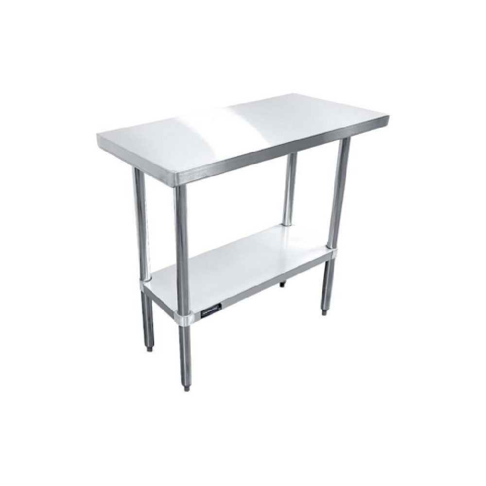 Sapphire Manufacturing SMTE-1836G Worktable 36"W X 18"D X 35"H 18/430 Stainless Steel Flat Top