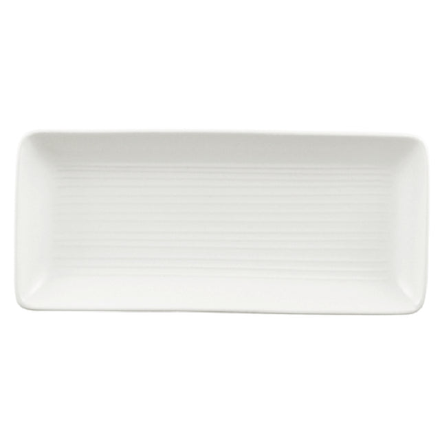 Arc Cardinal EP271 Dudson Evo Pearl Rectangle Tray (L:10.625'' X W:4.75'') Stoneware