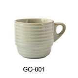 Yanco GO-001 Golden Coast Stackable Cup 3-1/8" Dia. X 2-7/8"H 6 Oz