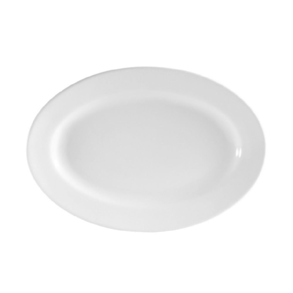 CAC China RCN-33 Clinton Platter 7"L X 4-1/2"W X 3/4"H Oval