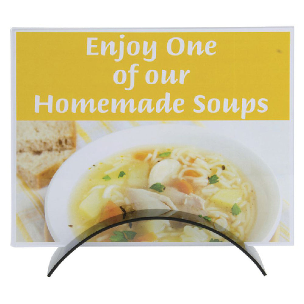 Hubert 71427 - Sign Holder, 8-1/4" X 3"x 12"H Overall, Holds 8-1/2" X 11"H Insert