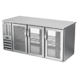 Beverage Air BB72HC-FG-PT-S - Refrigerated Open Food Rated Back Bar Pass-Thru Storage Cabinet