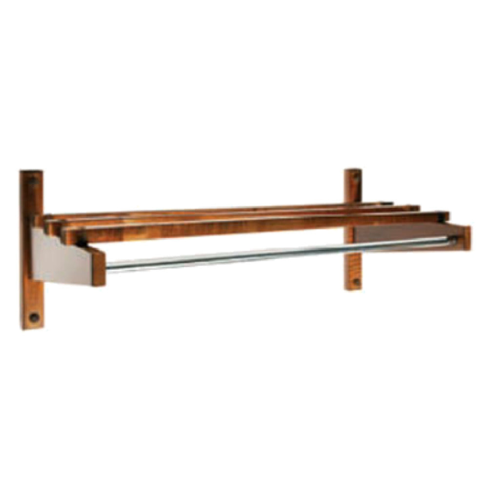Central Specialties TEC-24W Economy Coat Rack 24" Unit 5/8" Metal Zinc Plated Hanging Rod