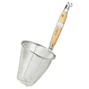 CAC China SSTR-05S Blanching Basket 5-1/2" Dia. With Hanger Hook And Built In Stainless Steel Clip