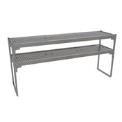 Glastender DOS/SS-60 Double Overshelf 60"W X 15"D X 27"H Removable Perforated Inserts