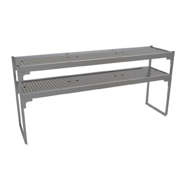 Glastender DOS/SS-60 Double Overshelf 60"W X 15"D X 27"H Removable Perforated Inserts