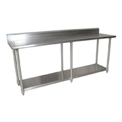 BK Resources SVTR5-8424 Work Table 84"W X 24"D 18/430 Stainless Steel Top