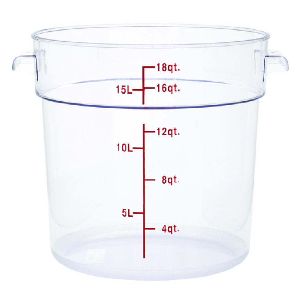 Hubert 23027 - Hubert® Food Storage Container, 13-3/4" Dia. X 11-22/25"D, Round