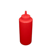 CAC China SQBT-12R Squeeze Bottle 12 Oz. Open Tip And Leak Proof Cap