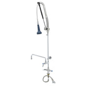 T&S Brass B-0113-12CRB8TP EasyInstall DuraPull Pre-Rinse Unit Single Hole Deck Mount