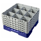 Cambro 9S958186 Camrack® Glass Rack With (5) Soft Gray Extenders Full Size