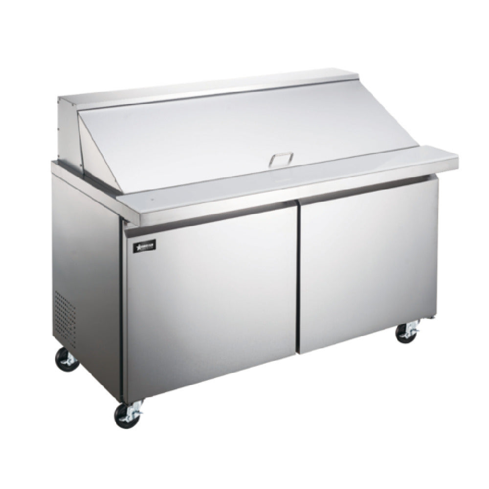 Omcan 50050 (PT-CN-1194-H) Mega Top Salad / Sandwich Prep Table Two-section