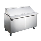 Omcan 50050 (PT-CN-1194-H) Mega Top Salad / Sandwich Prep Table Two-section