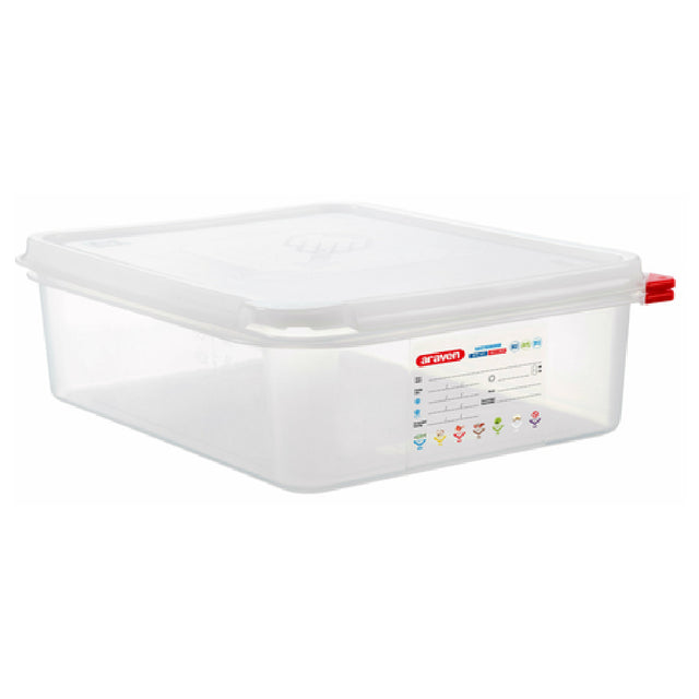Carlisle 03033 Araven Food Storage Container 6.8 Qt. 12-3/4" X 10-7/16" X 4"