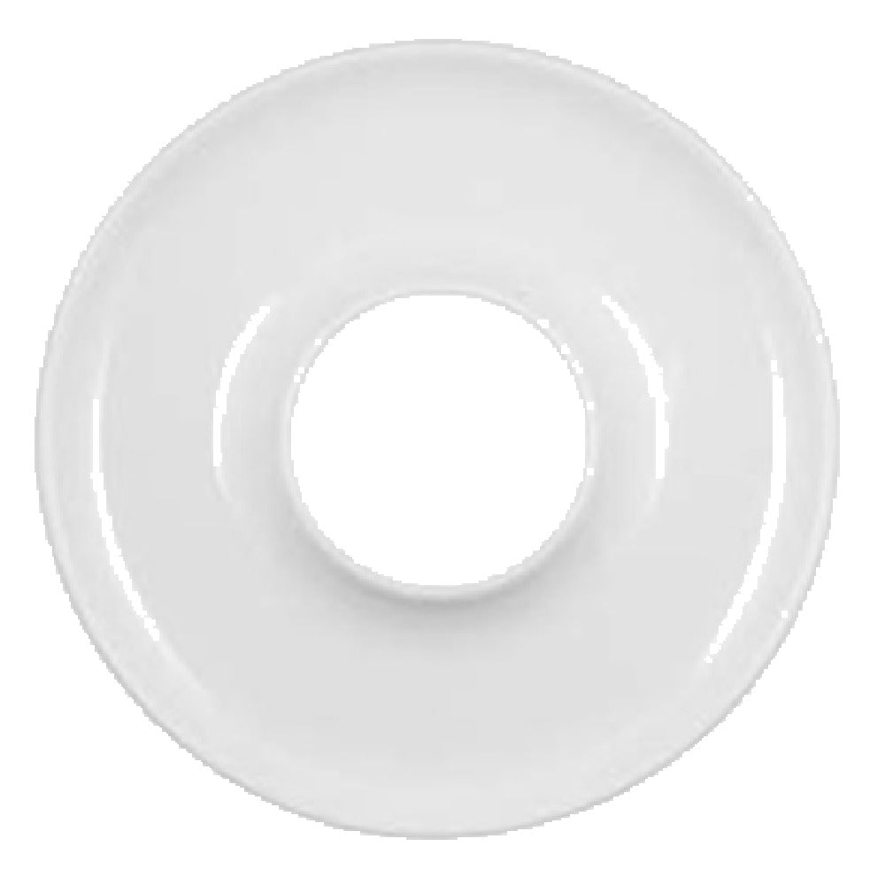 Vertex China ARG-D20 Chip And Dip Plate 11-3/8" 4" Hole