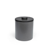 FOH RIB028GYL21 3.5qt Round London Ice Bucket Smoke With Black Lid Includes One RIB017GYL21-BTM 3.5qt Round London Ice Bucket Base Smoke
