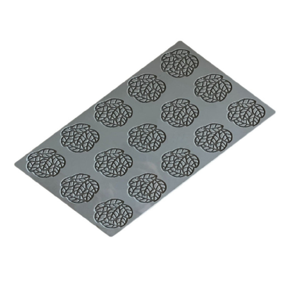 JB Prince MA381 A Pavoni Leaves 2 Silicone Mold 1.9"W X .07"H (15) Forms
