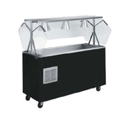 Vollrath R38733 2-Series Affordable Portable™ Refrigerated Cold Food Pan With Granite Wrapper With Easy Access Fully Enclosed Clear Acrylic Buffet NSF2 Breath Guard