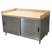BK Resources CMBT-3048S Chef Table Cabinet Base With Sliding Doors 48"W X 30"D X 39"H Overall Size